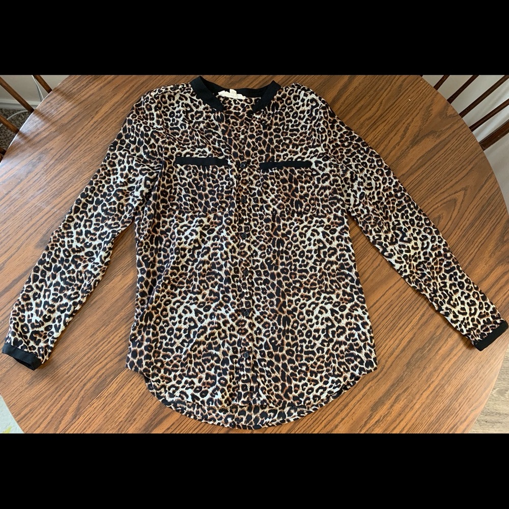 Olive & Oak leopard print blouse